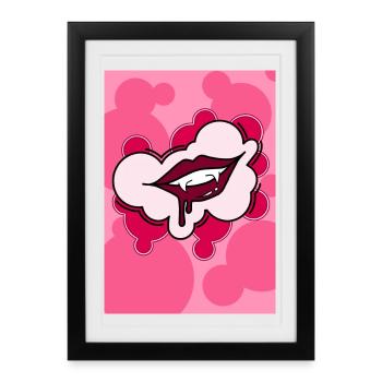 Vampire Kiss - Framed poster (27 × 37 cm) - black - Front