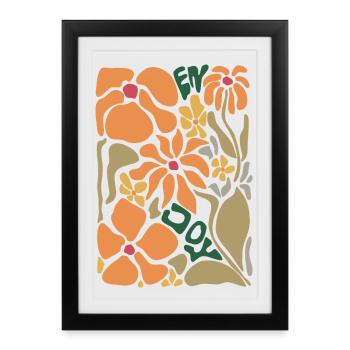 Fleurs d’oranger - Bon appétit - Affiche encadrée (27 × 37 cm) - noir - Devant