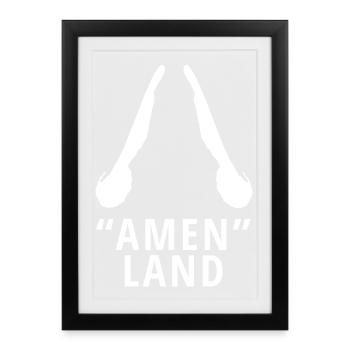 Ameland - Framed poster (27 × 37 cm) - black - Front