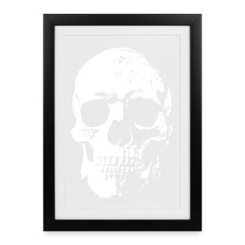 Totenkopf / Skull - Framed poster (27 × 37 cm) - black - Front