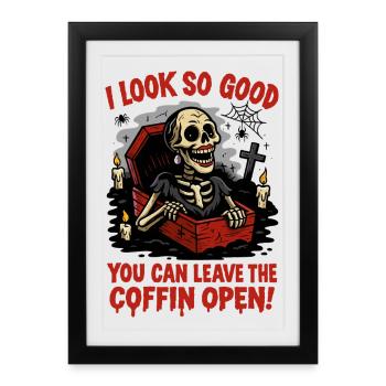 Open Coffin Style - Framed poster (27 × 37 cm) - black - Front