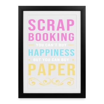 Album de scrapbooking - Affiche encadrée (27 × 37 cm) - noir - Devant