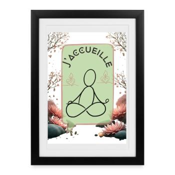 Greeting Flute - Framed poster (27 × 37 cm) - black - Front