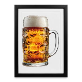 Beer Mug Beer Mug - Framed poster (27 × 37 cm) - black - Front