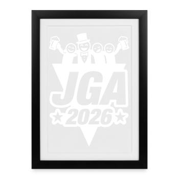 Stag/Hen Party 2026 - Framed poster (27 × 37 cm) - black - Front