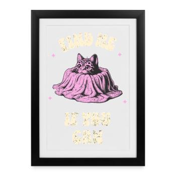 Find me if you can - Framed poster (27 × 37 cm) - black - Front