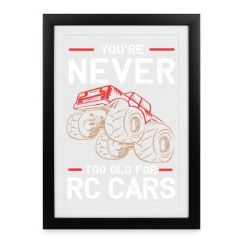 RC Car Toy Car - Framed poster (27 × 37 cm) - black - Front