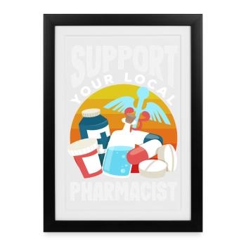 Pharmacist Pharmaceutical Technical - Framed poster (27 × 37 cm) - black - Front