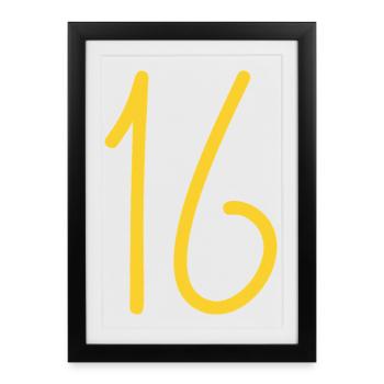 16 - Affiche encadrée (27 × 37 cm) - noir - Devant