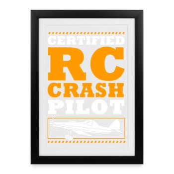 Model Airplane Model Airplane - Framed poster (27 × 37 cm) - black - Front