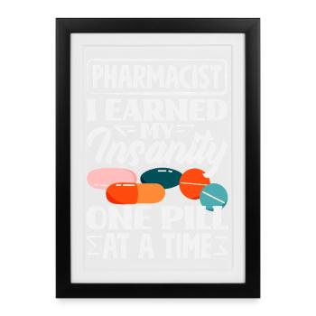 Pharmacist Pharmaceutical Technical - Framed poster (27 × 37 cm) - black - Front