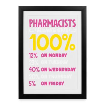 Pharmacist Pharmaceutical Technical - Framed poster (27 × 37 cm) - black - Front
