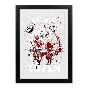 Souris, tu ne peux pas tous les tuer - Affiche encadrée (27 × 37 cm) - noir - Devant