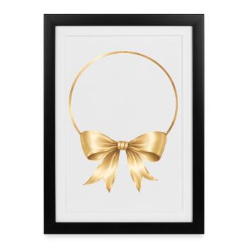 Arc circulaire personnalisable - Affiche encadrée (27 × 37 cm) - noir - Devant