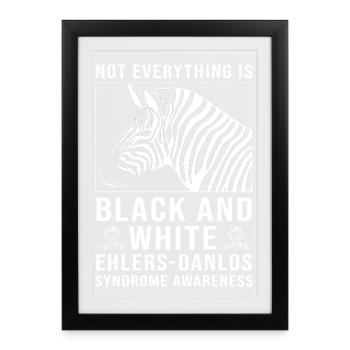 EDS Ehlers-Danlos Syndrome HSD - Framed poster (27 × 37 cm) - black - Front