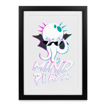 Mind Playa - Gerahmtes Poster (27 × 37 cm) - Schwarz - Vorne