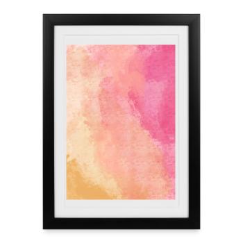 Dégradé - Ascension personnalisable - Affiche encadrée (27 × 37 cm) - noir - Devant