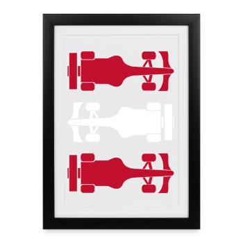 Formula Austria Formel Racing Österreich - Framed poster (27 × 37 cm) - black - Front