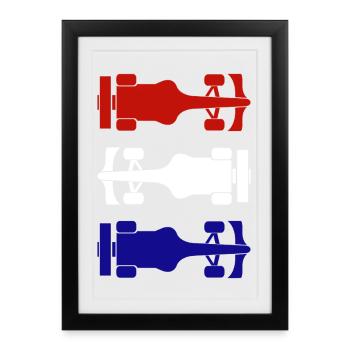 Formule Netherlands Formel Racing Niederlande - Affiche encadrée (27 × 37 cm) - noir - Devant