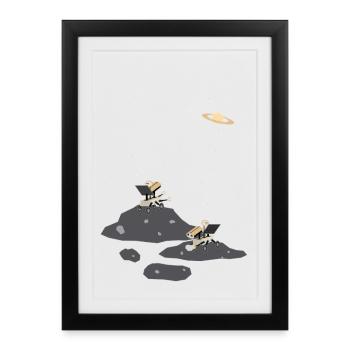 Lunar Rovers - Framed poster (27 × 37 cm) - black - Front