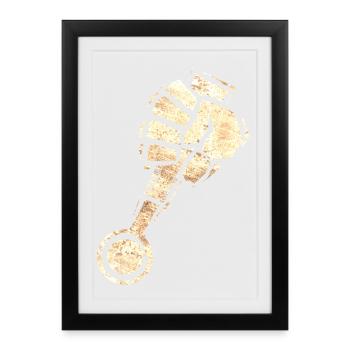 Empowerment Fist with Tap Handle - Framed poster (27 × 37 cm) - black - Front
