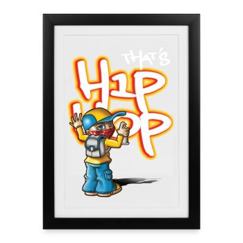 That's hip hop - Framed poster (27 × 37 cm) - black - Front