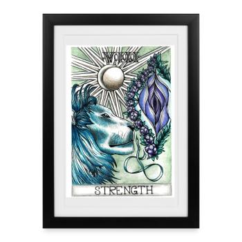 Strength - Framed poster (27 × 37 cm) - black - Front