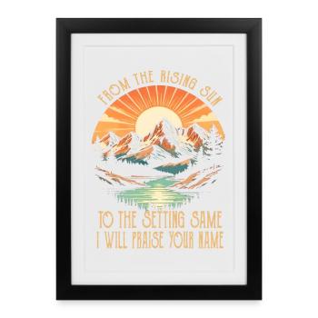 From The Risings Sun To The Setting Same Classic M - Framed poster (27 × 37 cm) - black - Front