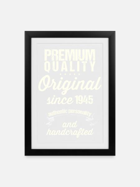 Born in 1945 - Framed poster (27 × 37 cm) - black