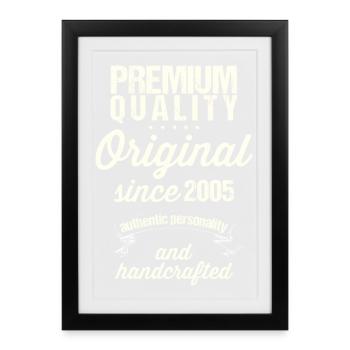 Born in 2005 - Framed poster (27 × 37 cm) - black - Front