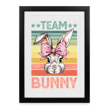 Lapin Lapin - Affiche encadrée (27 × 37 cm) - noir - Devant