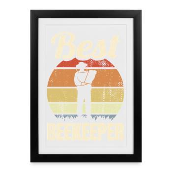 Beekeeper - Framed poster (27 × 37 cm) - black - Front