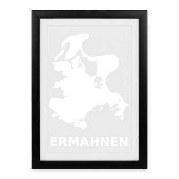 Rügen Weiß, so to speak - Framed poster (27 × 37 cm) - black - Front