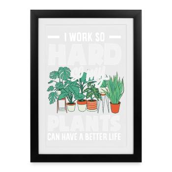 Garden & Plant Lovers Gifts - Framed poster (27 × 37 cm) - black - Front
