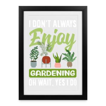 Garden & Plant Lovers Gifts - Framed poster (27 × 37 cm) - black - Front