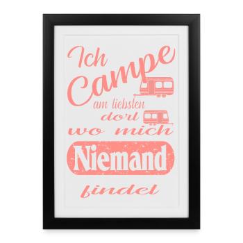 camp - Affiche encadrée (27 × 37 cm) - noir - Devant