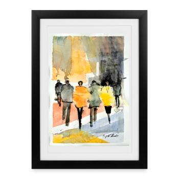 People Fashion - Framed poster (27 × 37 cm) - black - Front