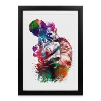 Jeux de fléchettes #darts #sport - Affiche encadrée (27 × 37 cm) - noir - Devant