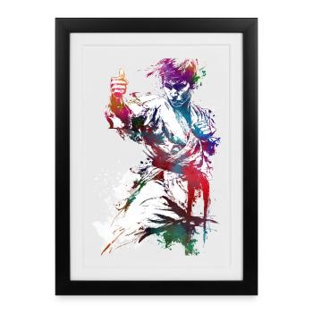 Judo Sport Art #sport #judo - Framed poster (27 × 37 cm) - black - Front