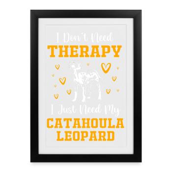 Catahoula Dog - Framed poster (27 × 37 cm) - black - Front