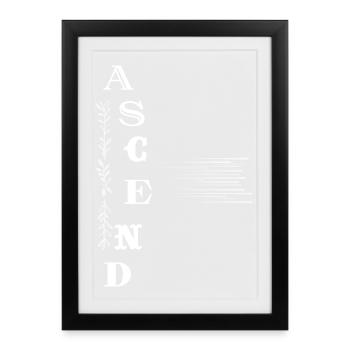 ASCENDEZ – Votre ascension vers la conscience - Affiche encadrée (27 × 37 cm) - noir - Devant