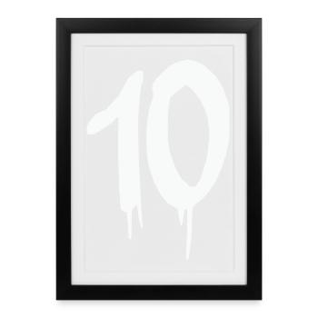 10- - Framed poster (27 × 37 cm) - black - Front