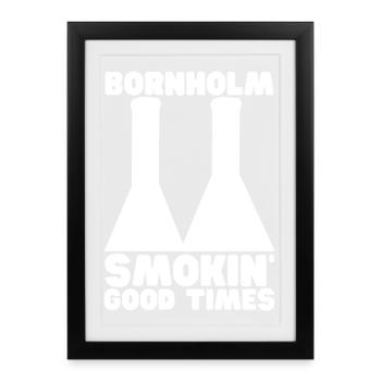Bornholm Smokehouse Rogeri - Framed poster (27 × 37 cm) - black - Front