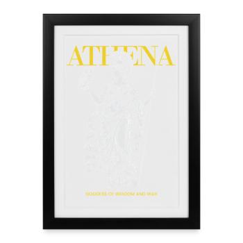 Athena: Wisdom and War Goddess - Framed poster (27 × 37 cm) - black - Front