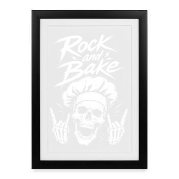 Rock Baker - Framed poster (27 × 37 cm) - black - Front