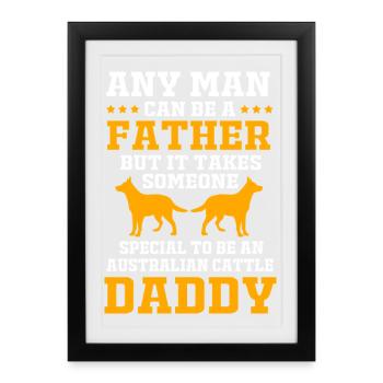 Australian Cattle Dog - Gerahmtes Poster (27 × 37 cm) - Schwarz - Vorne