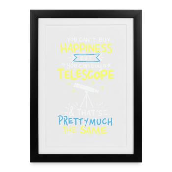 astronomie - Affiche encadrée (27 × 37 cm) - noir - Devant