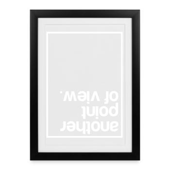 Another point of view (dark) - Framed poster (27 × 37 cm) - black - Front