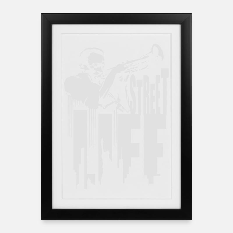Street jazz flex - Affiche encadrée (27 × 37 cm) - noir
