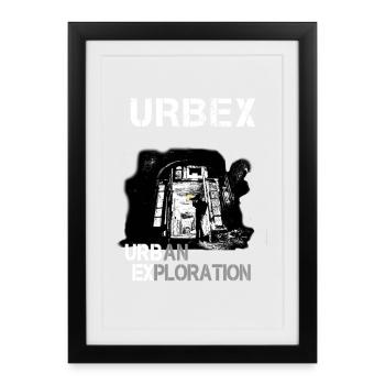 Black and White Urban Exploration - Framed poster (27 × 37 cm) - black - Front